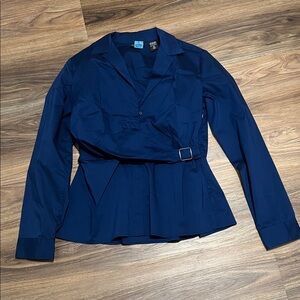 Navy Blue Women's Dress Shirt